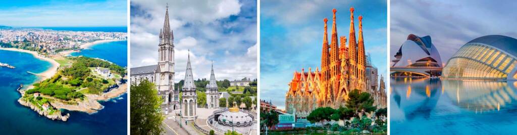 Gran tour por el Norte de España, Francia, Burdeos, Lourdes, Carcasona, Andorra y Barcelona desde Madrid