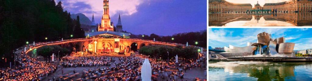 Viaje al Norte de España, Asturias, Cantabria, Pais Vasco, Francia, Burdeos y Lourdes desde Madrid con guías en español