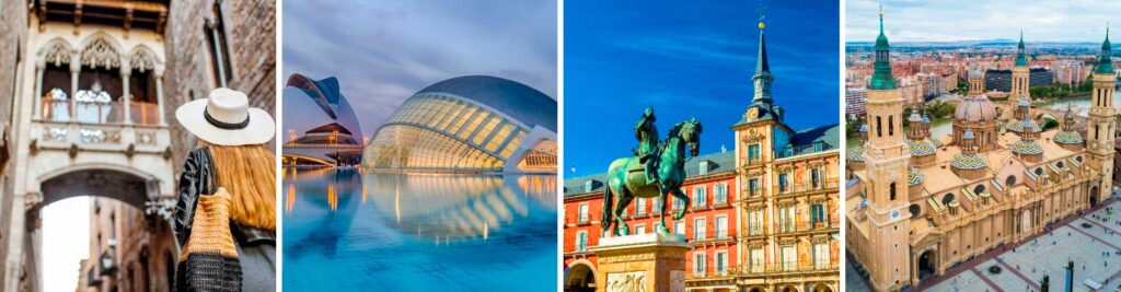 Visita de Barcelona, Valencia y Madrid con guía y alojamiento incluido