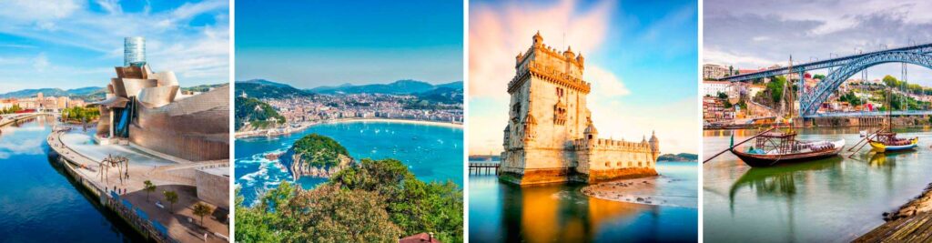 Viaje desde Santiago de Compostela a Galicia, Asturias, Cantabria, País Vasco y Portugal con guía en español