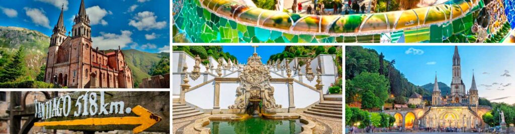 Viaje desde Lisboa a Fátima, Santiago, Lourdes y Montserrat 14 días 1 Viaje a Fatima, Braga, Santiago de Compostela, Lourdes y Montserrat