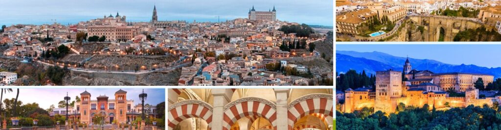 Viaje a Andalucía con Toledo y Madrid 5 días desde la Costa del Sol 3 Paquetes a Andalucía y sur de España saliendo desde la Costa del Sol