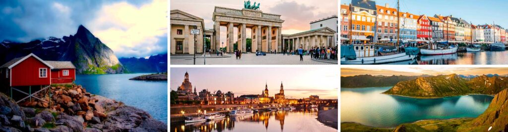Tours y viajes a Europa desde Dinamarca.
