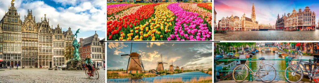 Viaje a los Países Bajos y Bélgica 7 días desde Ámsterdam