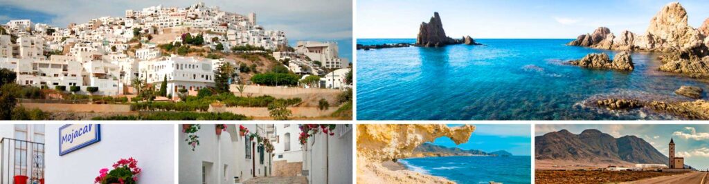 Ruta por Cabo de Gata y Mojacar. Excursión con transporte y guía acompañante.