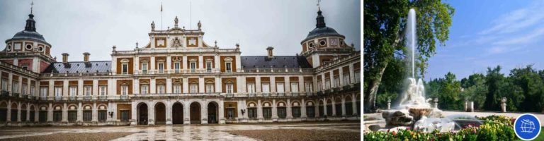 Excursion de Madrid à Aranjuez pour visiter le Palais Royal d'Aranjuez et ses jardins avec un guide