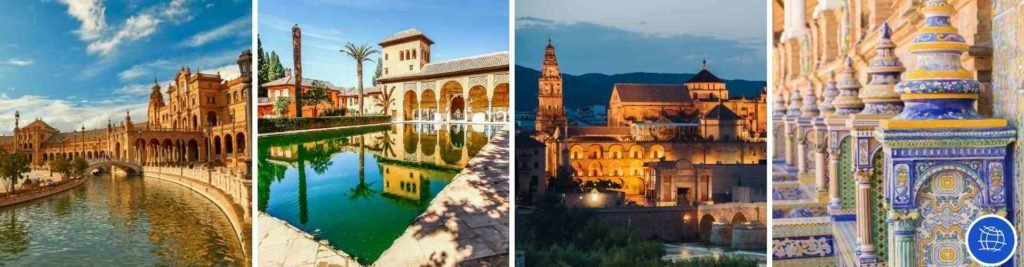 Viaje al sur de España, visitar Sevilla, Cordoba y Granada en pocos días.