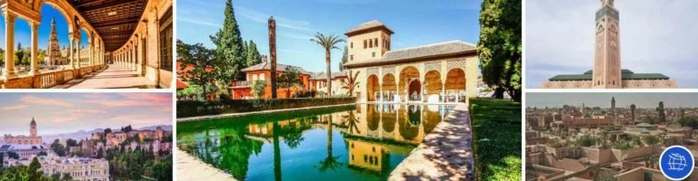 Packages to Morocco and southern Spain visit Alhambra, Seville, Fez, Tangier with guide.