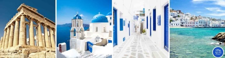 Viaje a las Islas griegas y Atenas Santorini Mykonos con guía