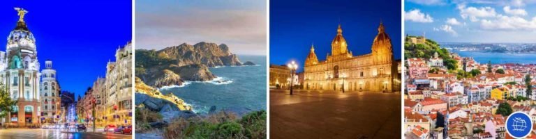 Paquete turístico todo incluido para visitar España y Portugal al completo.