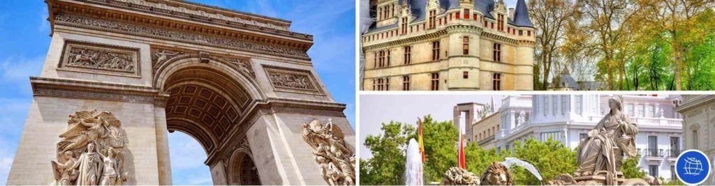 Viajes a Paris y Castillos del Loira desde Madrid España.