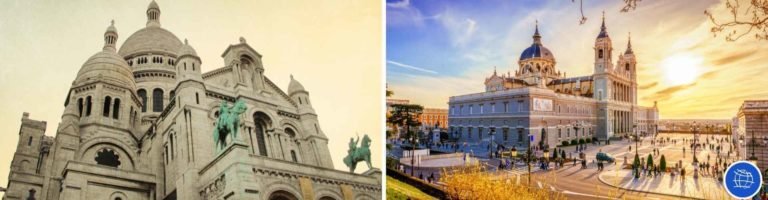 Viajes a Europa. Visitar Madrid y Paris con guía