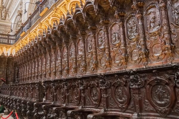 Besuchen Sie die Kathedralenmoschee von Cordoba in Andalusien. Reise nach Europa.