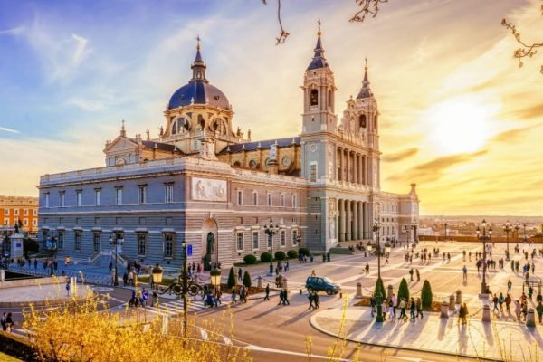 Travel to Europe. Visit Almudena Cathedral in Madrid with a guide